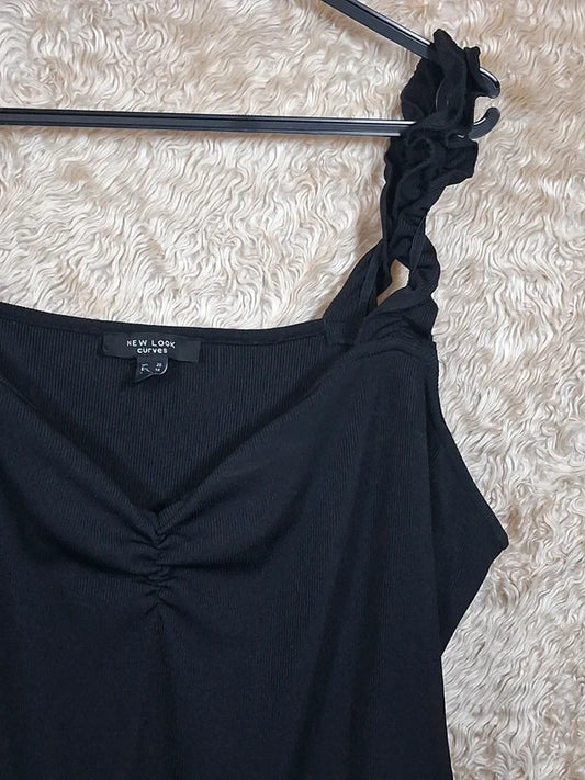 Body New Look Curves noir épaules dénudées taille 56