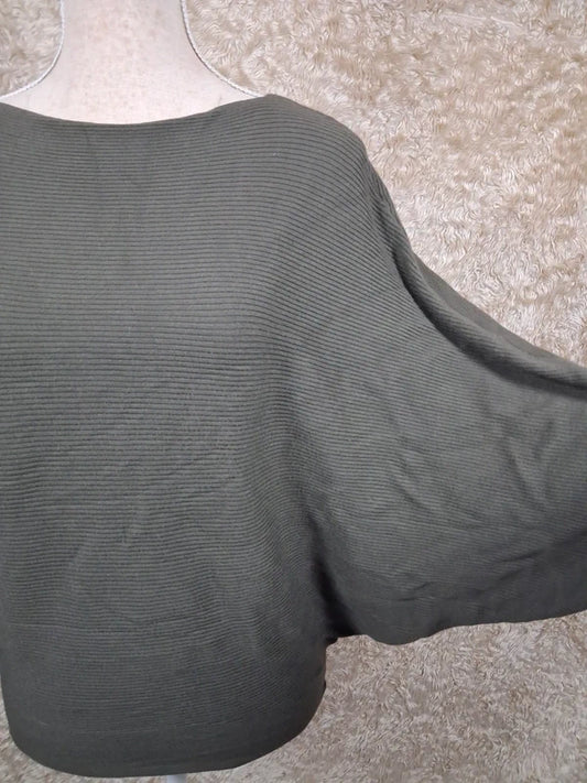 Pull Urban by Gémo kaki manches chauve-souris taille S