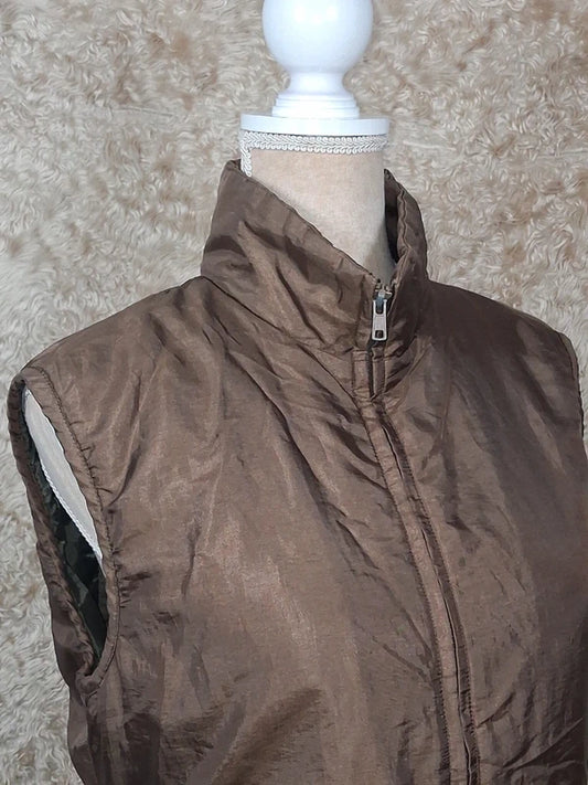 Gilet matelassé sans manches taupe taille 38/40