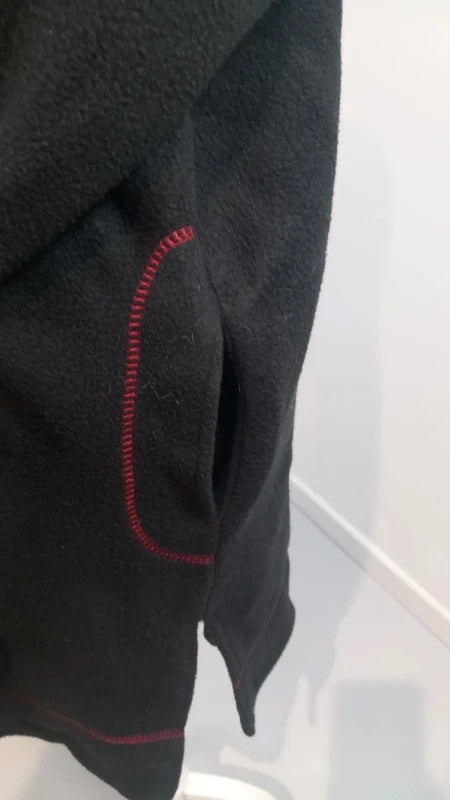 Veste Polaire Vintage LBP Magnet Noire & Rouge – Taille 50/52 (2XL)