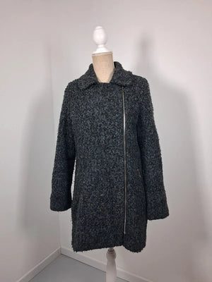 Manteau bouclé gris Armand Thiery - Taille 1 (36/38)