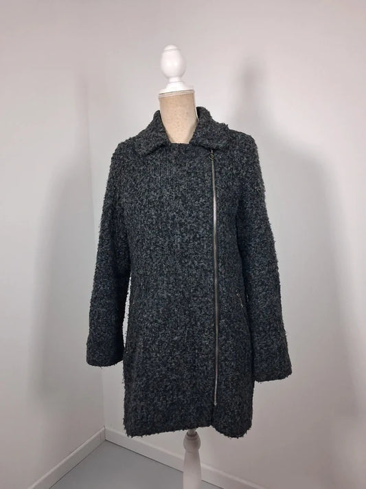 Manteau bouclé gris Armand Thiery - Taille 1 (36/38)