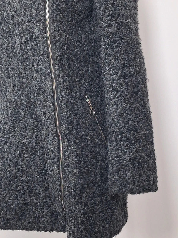 Manteau bouclé gris Armand Thiery - Taille 1 (36/38)