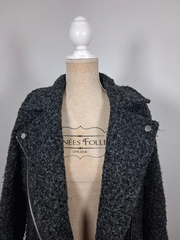 Manteau bouclé gris Armand Thiery - Taille 1 (36/38)