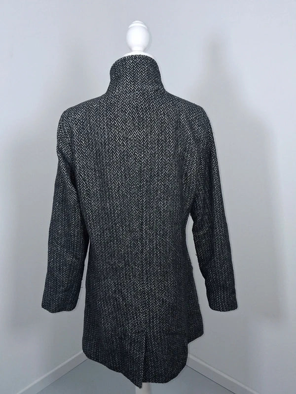 Manteau chevrons gris MIM à double boutonnage - Taille 42