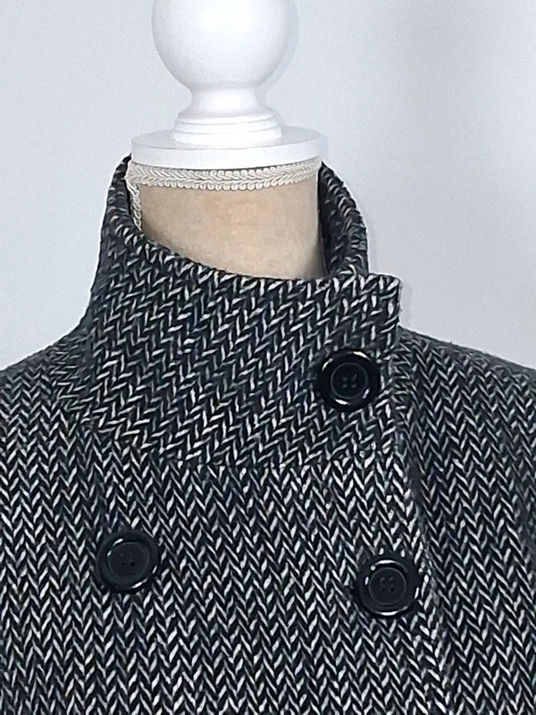 Manteau chevrons gris MIM à double boutonnage - Taille 42