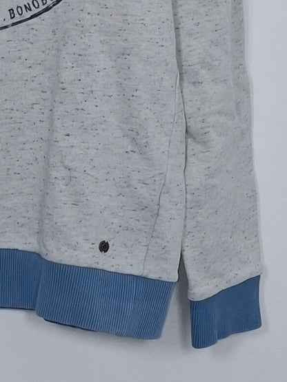 Sweat Bonobo Jeans gris chiné imprimé Japan - Taille M