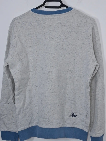 Sweat Bonobo Jeans gris chiné imprimé Japan - Taille M