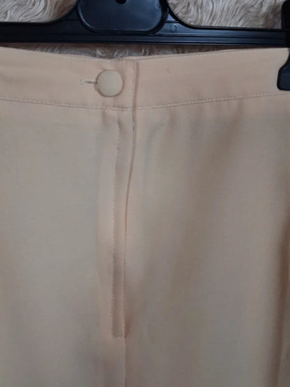 Tailleur vintage jaune veste et jupe années 80/90 taille 54