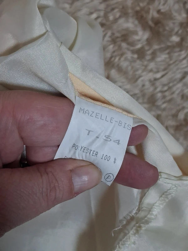 Tailleur vintage jaune veste et jupe années 80/90 taille 54
