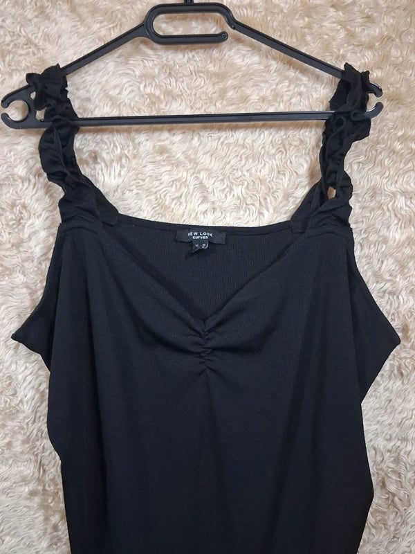 Body New Look Curves noir épaules dénudées taille 56