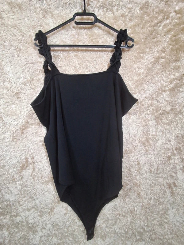 Body New Look Curves noir épaules dénudées taille 56