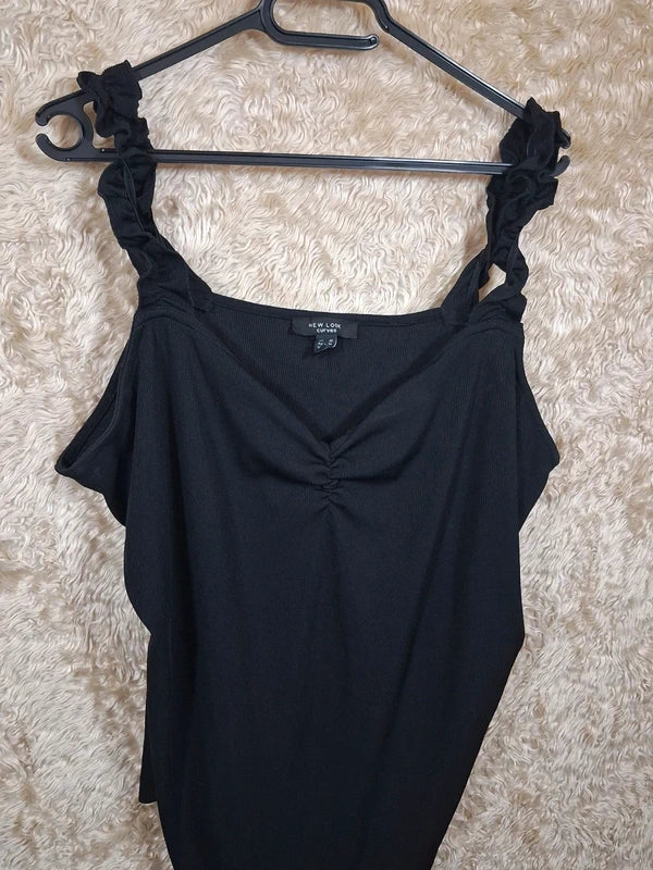 Body New Look Curves noir épaules dénudées taille 56