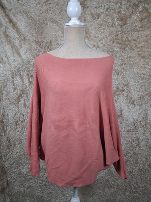 Pull Urban by Gémo rose corail manches chauve-souris taille S
