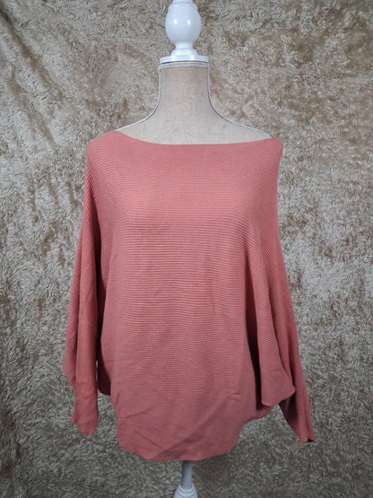 Pull Urban by Gémo rose corail manches chauve-souris taille S