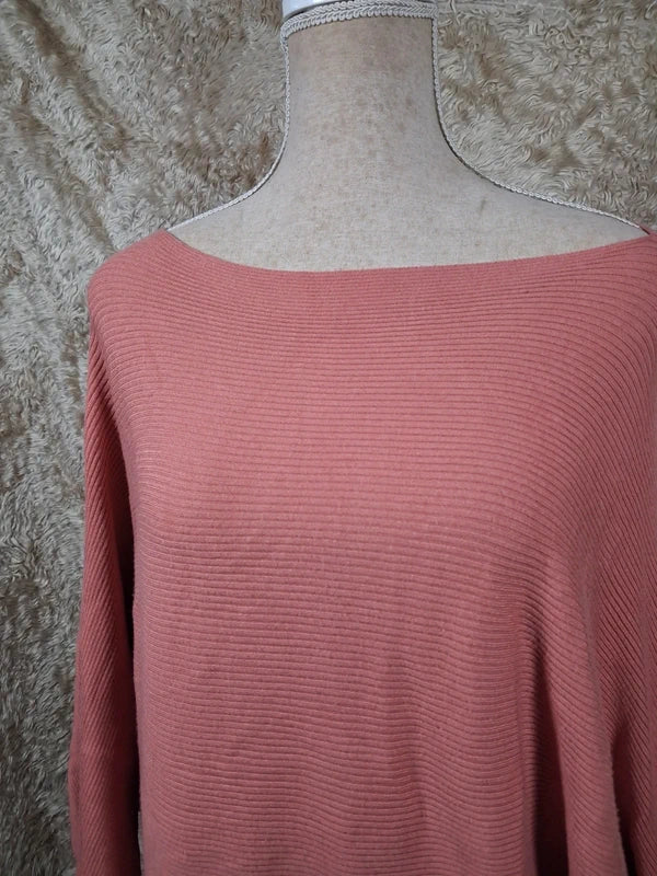 Pull Urban by Gémo rose corail manches chauve-souris taille S