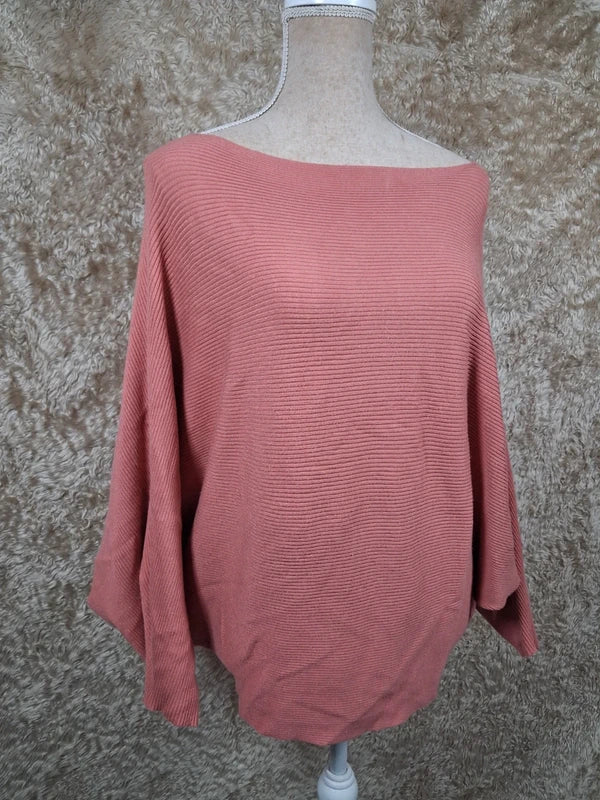 Pull Urban by Gémo rose corail manches chauve-souris taille S