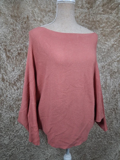 Pull Urban by Gémo rose corail manches chauve-souris taille S