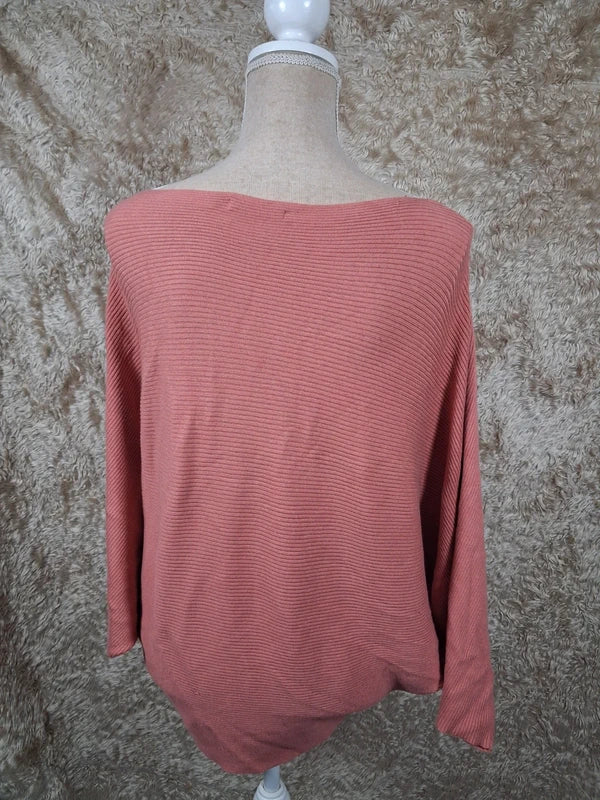 Pull Urban by Gémo rose corail manches chauve-souris taille S