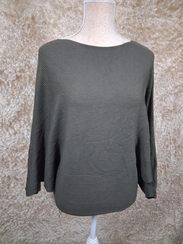 Pull Urban by Gémo kaki manches chauve-souris taille S