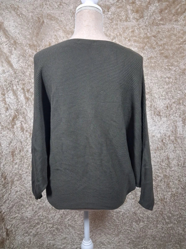 Pull Urban by Gémo kaki manches chauve-souris taille S