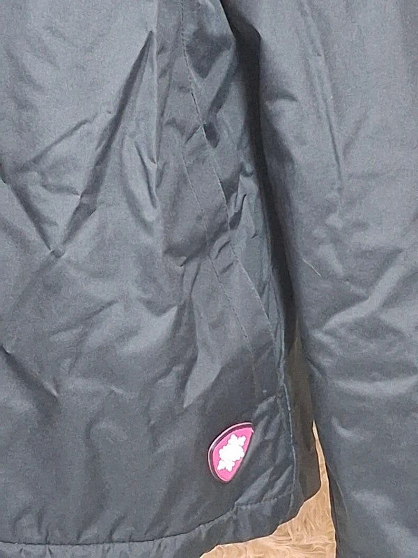 Veste chaude Oxyg’N noire et rose à capuche taille L