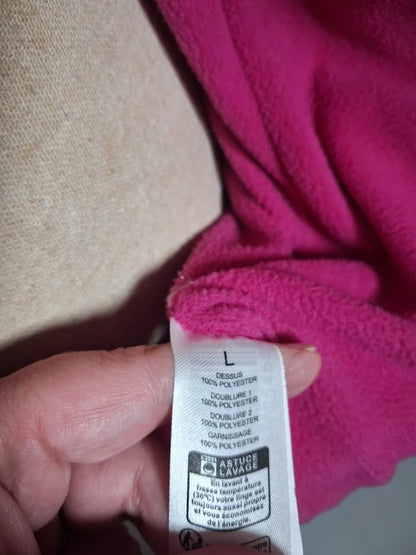 Veste chaude Oxyg’N noire et rose à capuche taille L