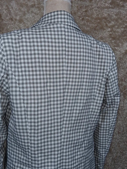 Blazer long Missguided à carreaux noir et blanc taille 40