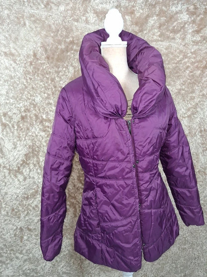 Doudoune longue Jacqueline Riu violette prune taille 1