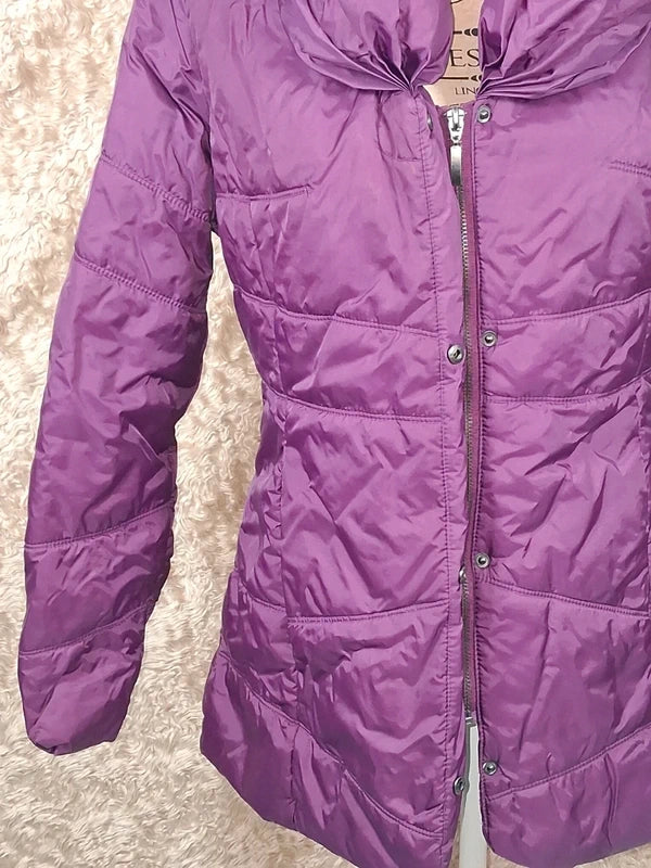 Doudoune longue Jacqueline Riu violette prune taille 1
