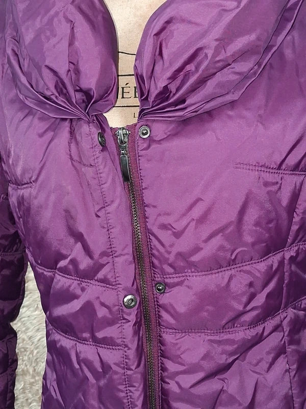 Doudoune longue Jacqueline Riu violette prune taille 1