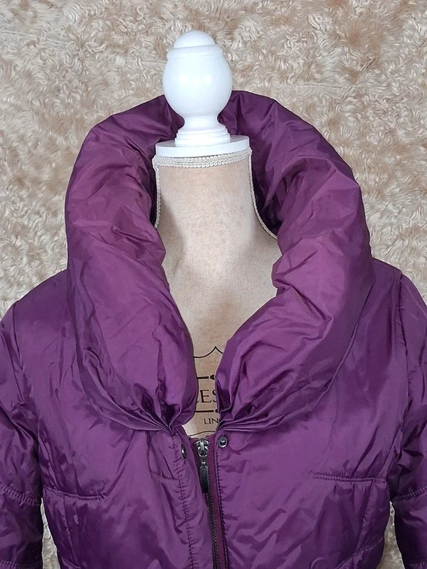 Doudoune longue Jacqueline Riu violette prune taille 1