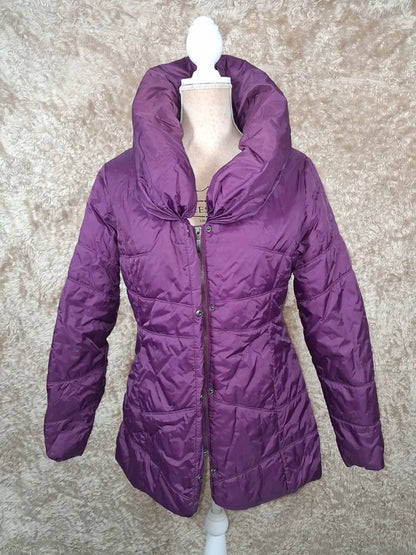 Doudoune longue Jacqueline Riu violette prune taille 1