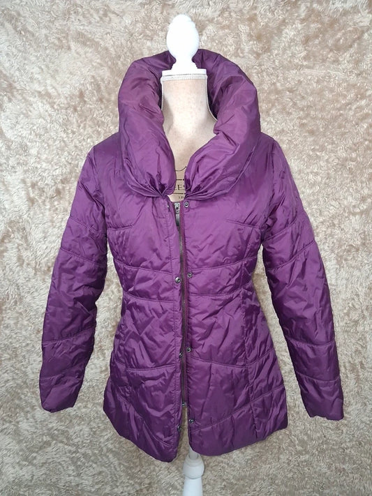 Doudoune longue Jacqueline Riu violette prune taille 1
