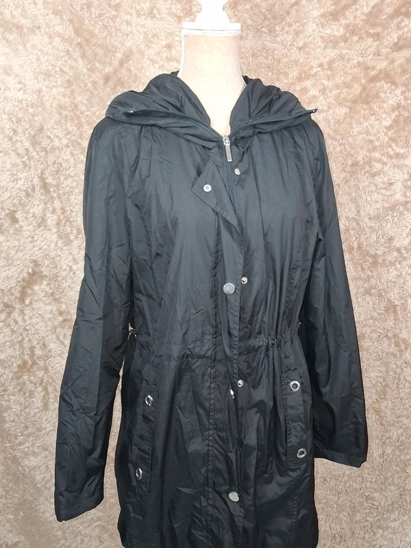 Parka Canda C&A noire à capuche taille 46