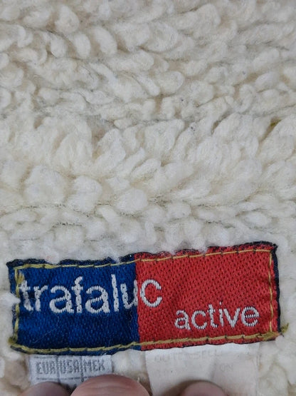 Veste Trafaluc Active velours côtelé vert kaki doublée écru taille M
