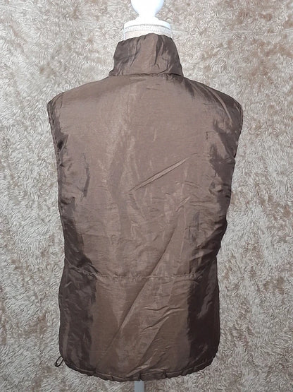 Gilet matelassé sans manches taupe taille 38/40