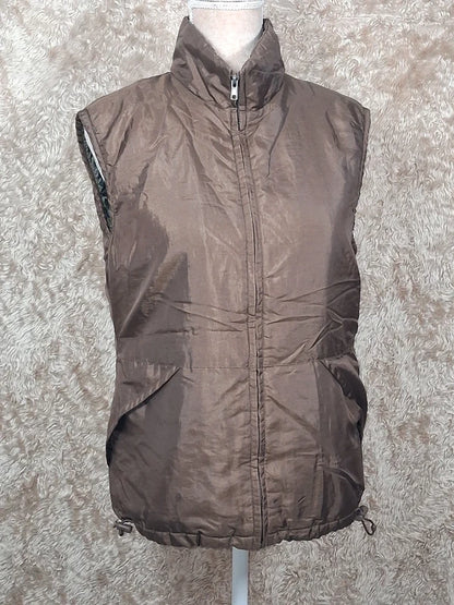 Gilet matelassé sans manches taupe taille 38/40