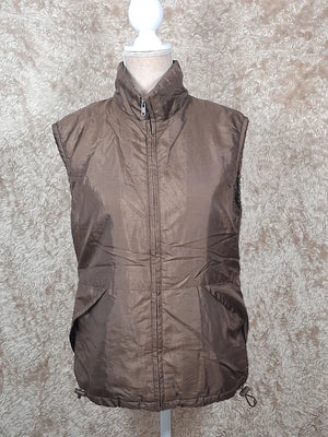 Gilet matelassé sans manches taupe taille 38/40