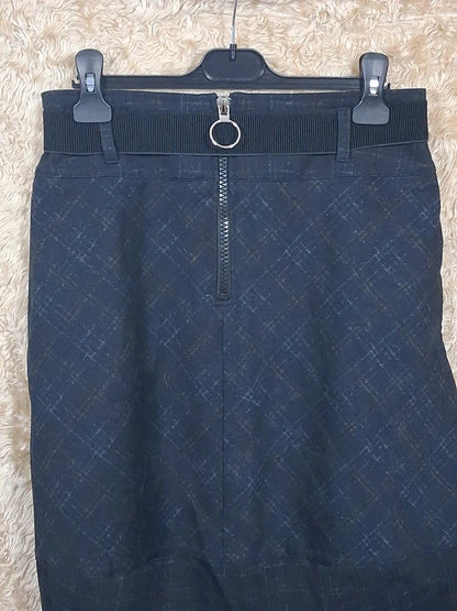 Jupe MC Planet bleu marine à ceinture taille T.1