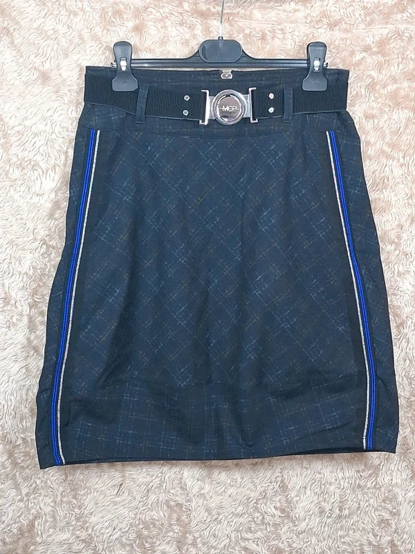 Jupe MC Planet bleu marine à ceinture taille T.1