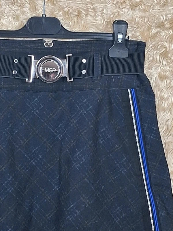 Jupe MC Planet bleu marine à ceinture taille T.1