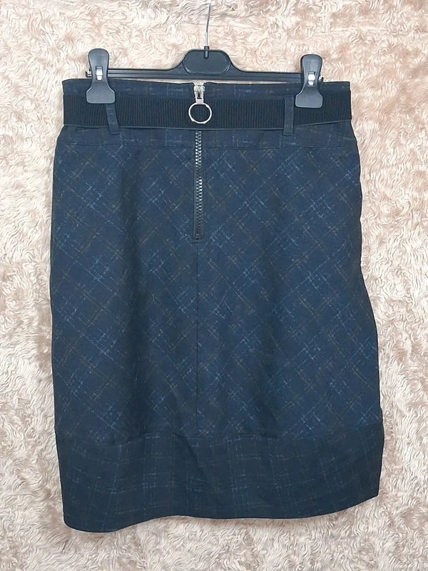 Jupe MC Planet bleu marine à ceinture taille T.1