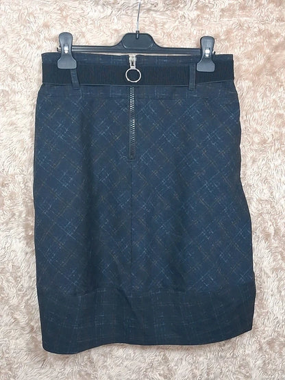 Jupe MC Planet bleu marine à ceinture taille T.1