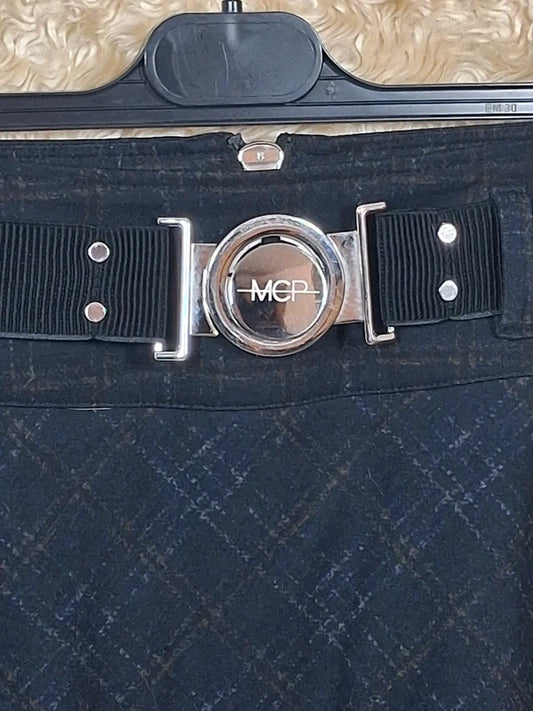 Jupe MC Planet bleu marine à ceinture taille T.1