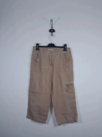 Pantacourt Cargo Camel Jacqueline Riu – Taille 36 – 100% Coton