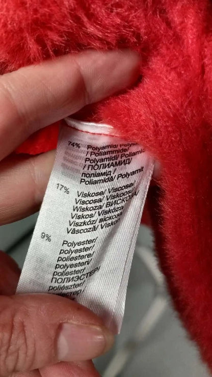 Pull Douillet "Effet Duveteux" Rouge Éclatant - Bodyflirt - Taille 54/56