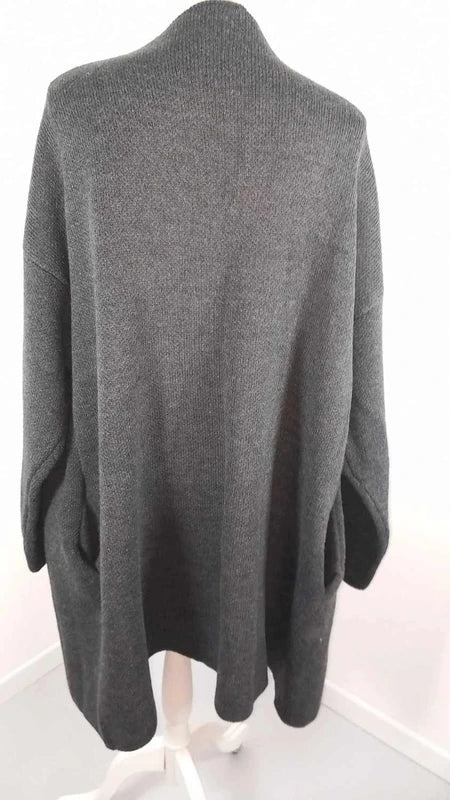 Magnifique Gilet Long / Cardigan Balsamik - Gris Anthracite - Taille 58/60