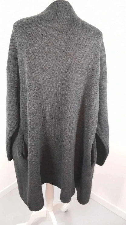 Magnifique Gilet Long / Cardigan Balsamik - Gris Anthracite - Taille 58/60