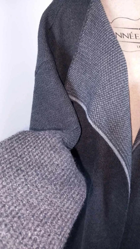 Magnifique Gilet Long / Cardigan Balsamik - Gris Anthracite - Taille 58/60